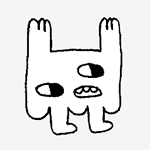 thumbnail depicting the main character of Wandee, who is you. You are a small white creature with a normal cartoon face, little feet, several little lumps hanging down, and two arms sticking straight up.